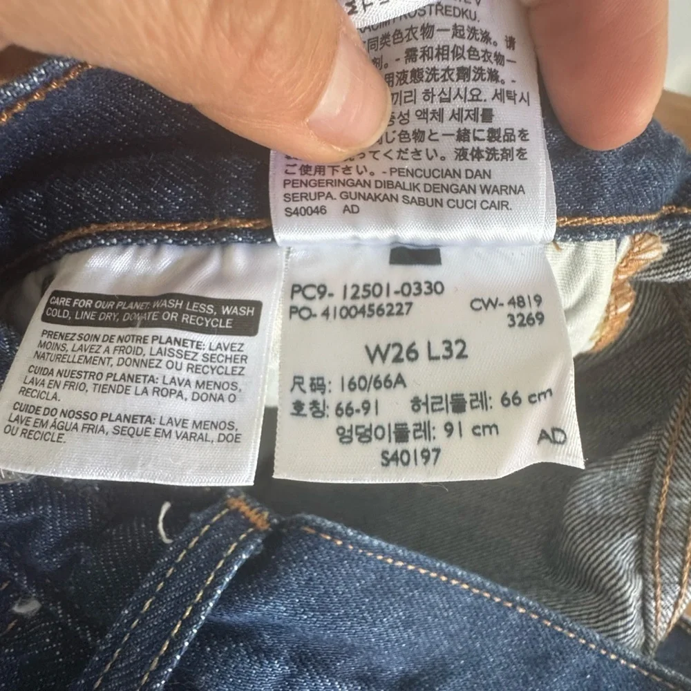 Levi's 501 Men's Straight Jeans in Deep Blue 26x32 y2k trendy 2019 premium - Picture 8 of 10